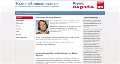 Desktop Screenshot of kathrin-sonnenholzner.de