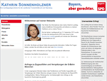 Tablet Screenshot of kathrin-sonnenholzner.de